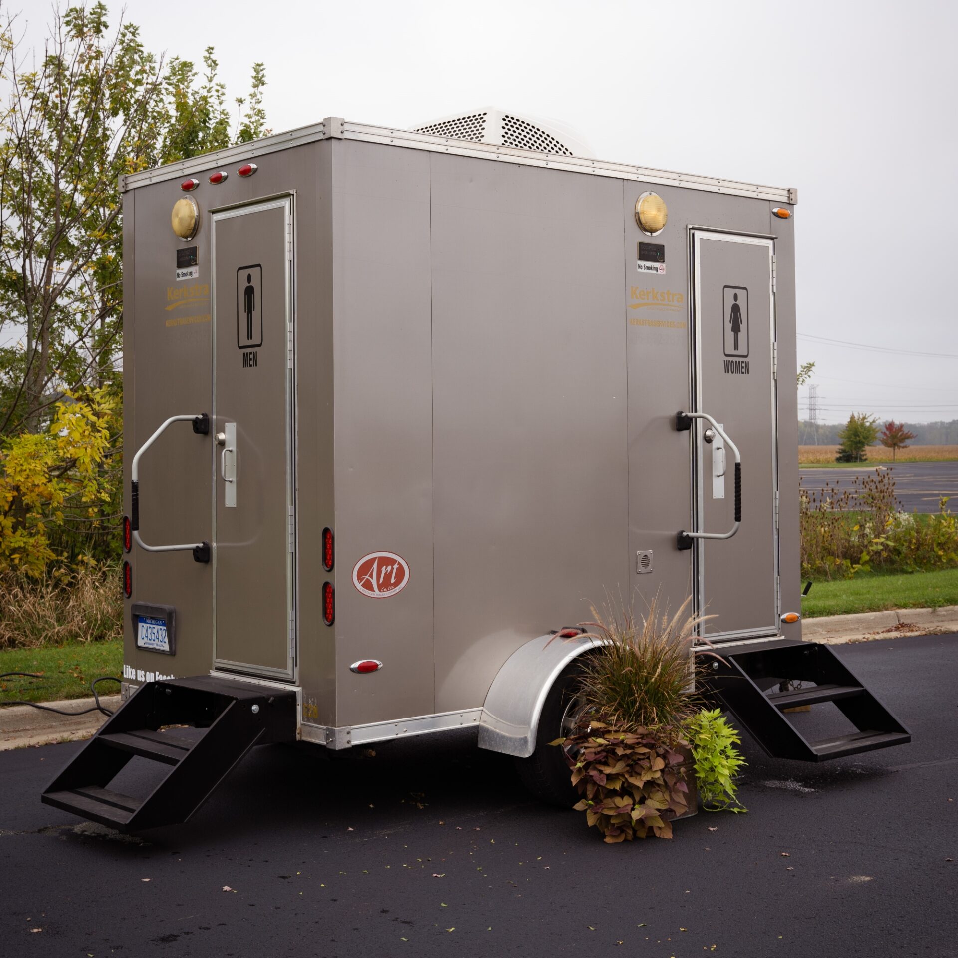 Luxury Restroom Trailers - The Embassy - FRONT