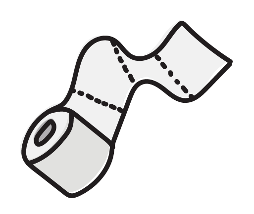 toilet paper illustration