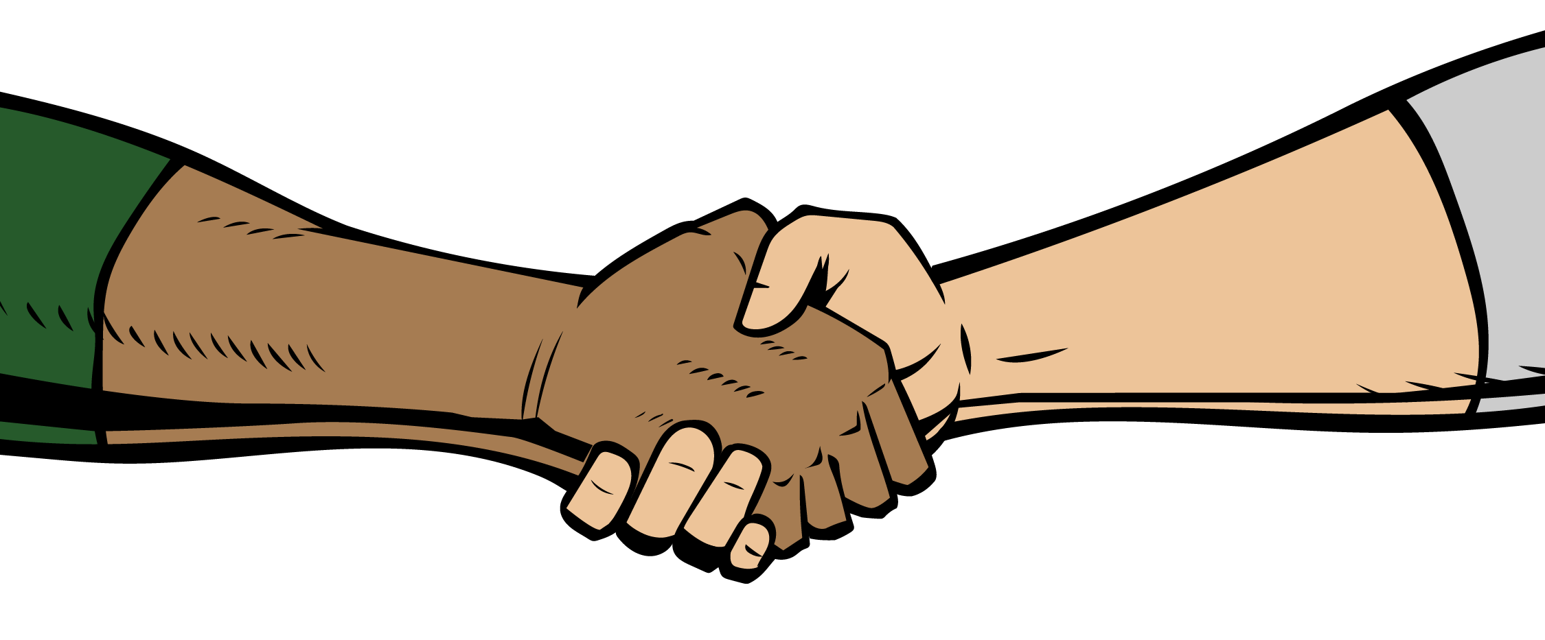 illustration of people shaking hands